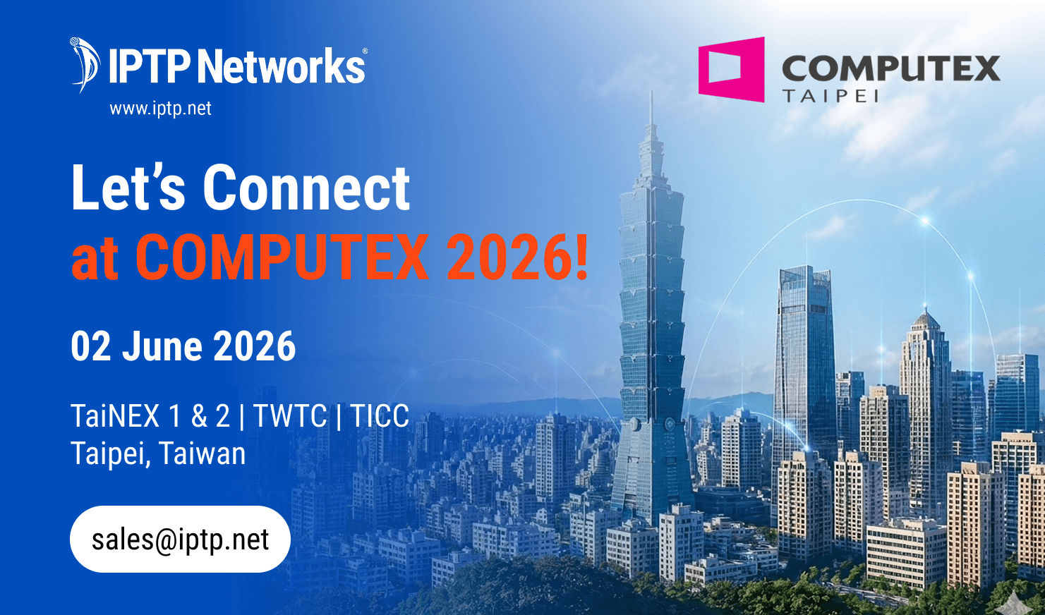 IPTP Networks 将出席 COMPUTEX TAIPEI 2026：探索 AI 基础设施的未来